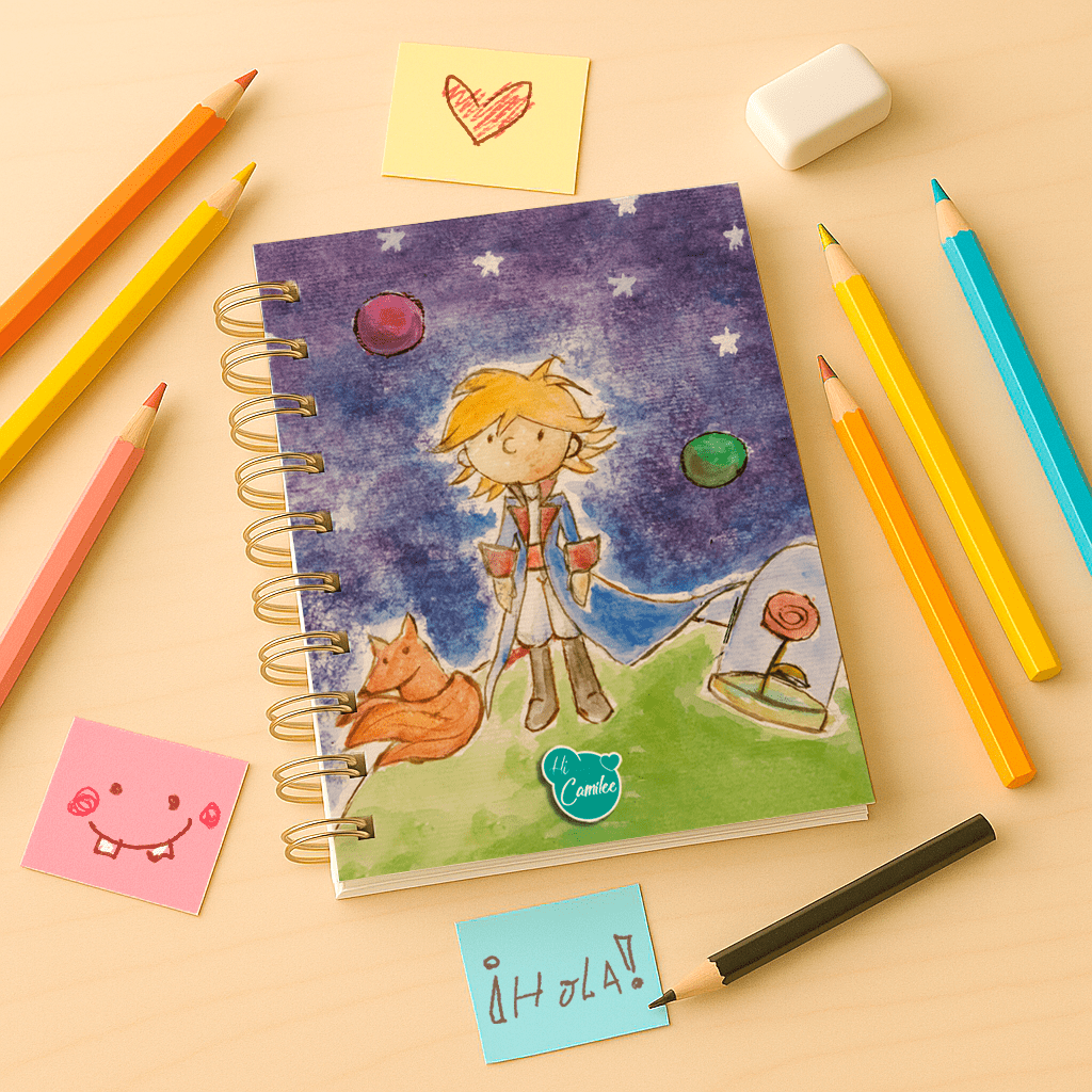 Libreta Principito en Acuarela - Imagen 3